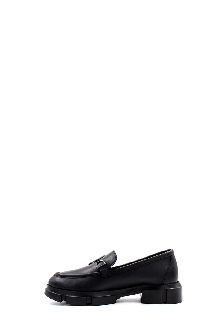 FST Genuine Leather Women's Casual Shoes 408ZA708-504 Black - Dublin