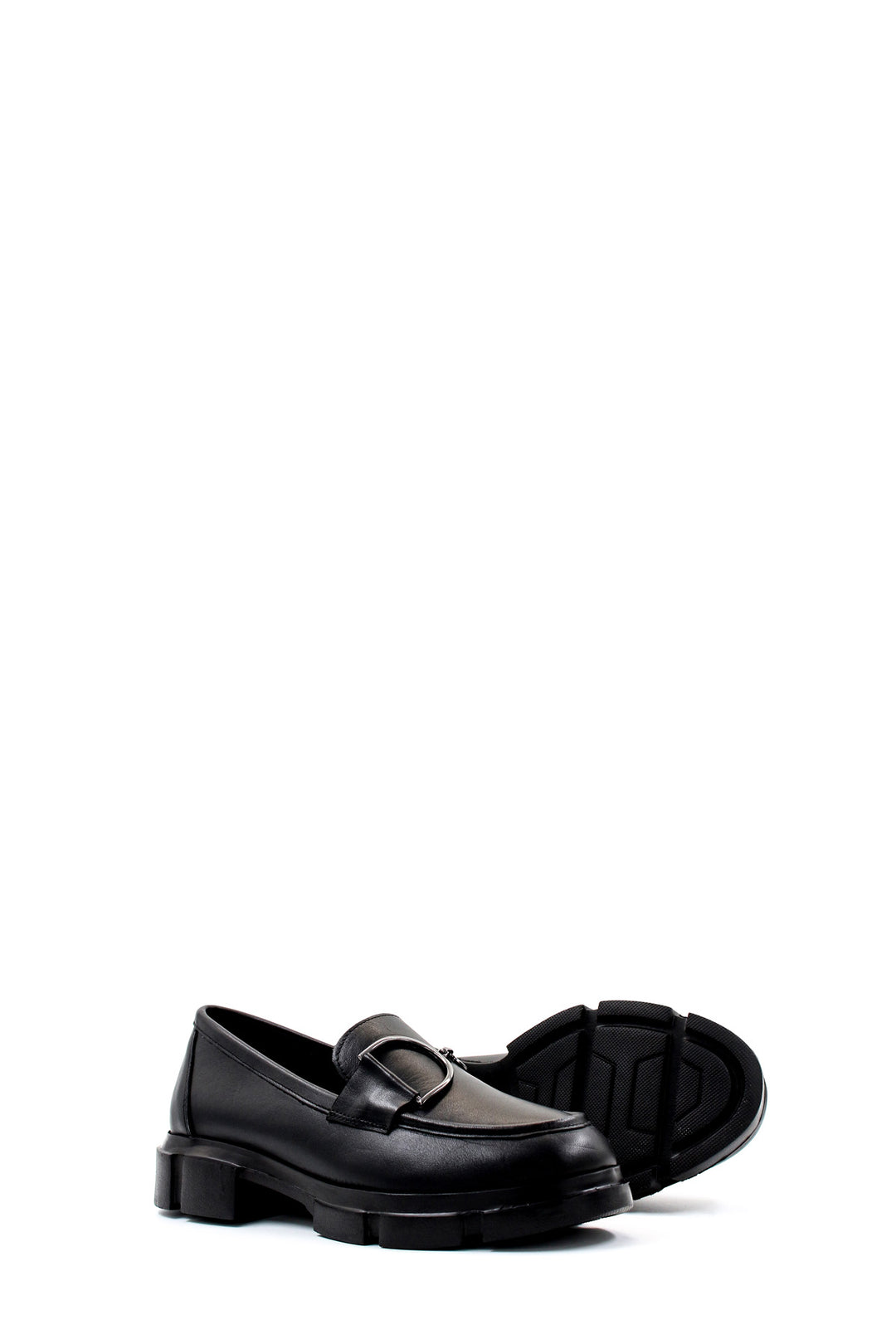 FST Genuine Leather Women's Casual Shoes 408ZA708-504 Black - Dublin
