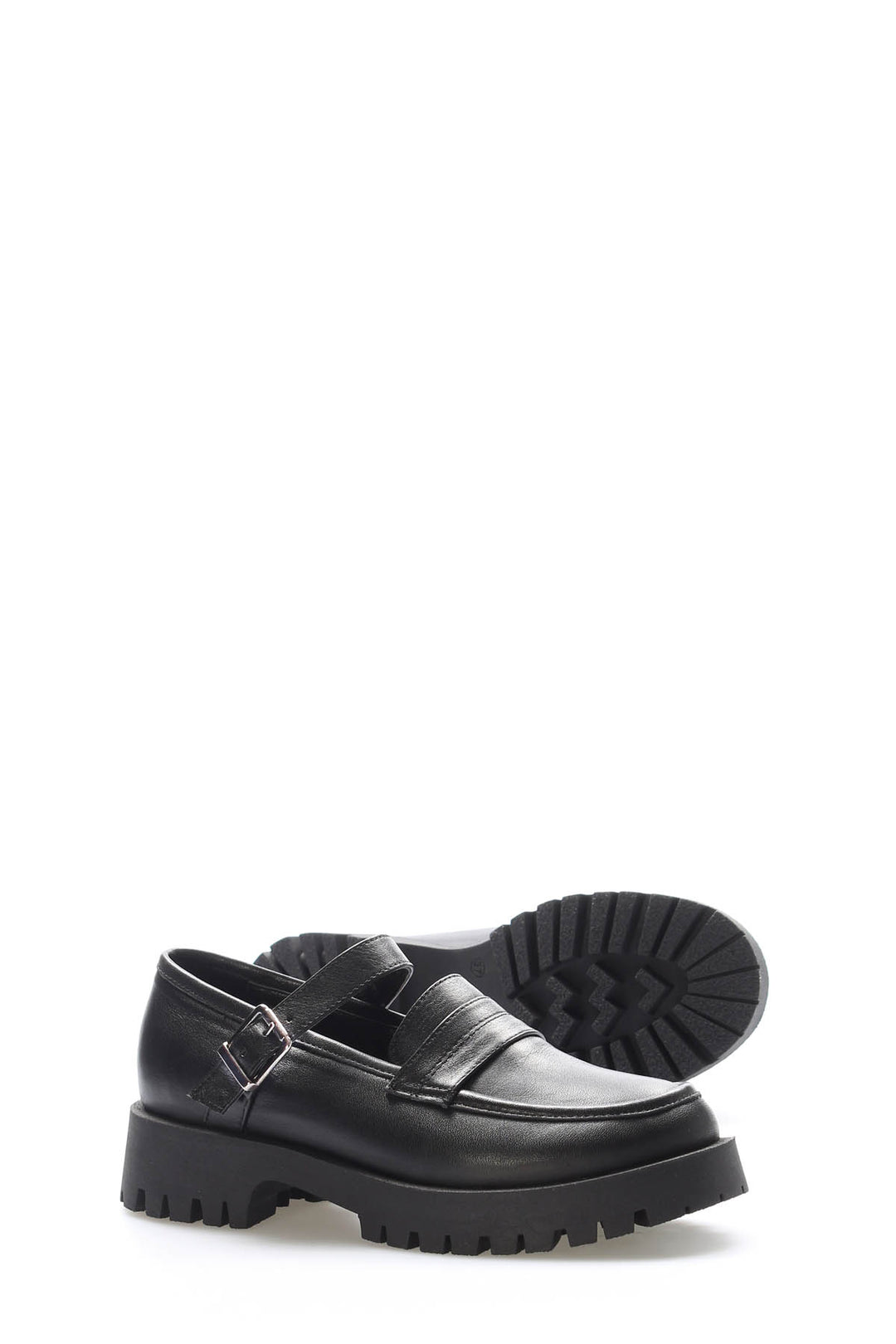 FST Genuine Leather Women's Casual Shoes 581ZA2830 Black - New Rochelle