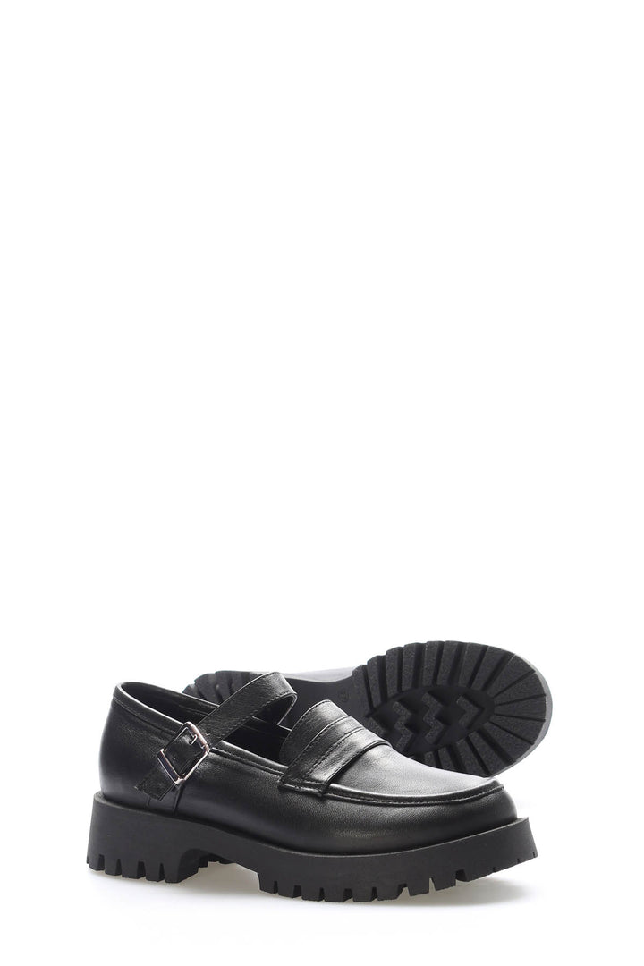FST Genuine Leather Women's Casual Shoes 581ZA2830 Black - New Rochelle