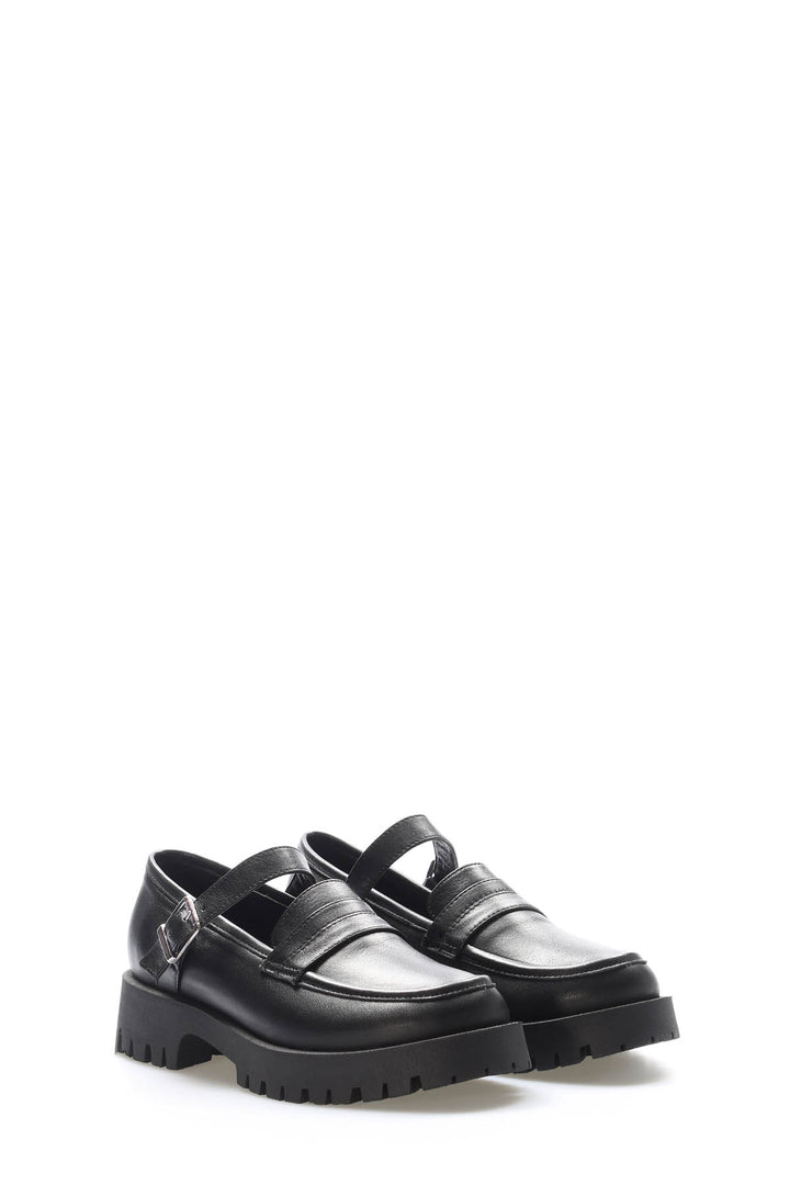 FST Genuine Leather Women's Casual Shoes 581ZA2830 Black - New Rochelle