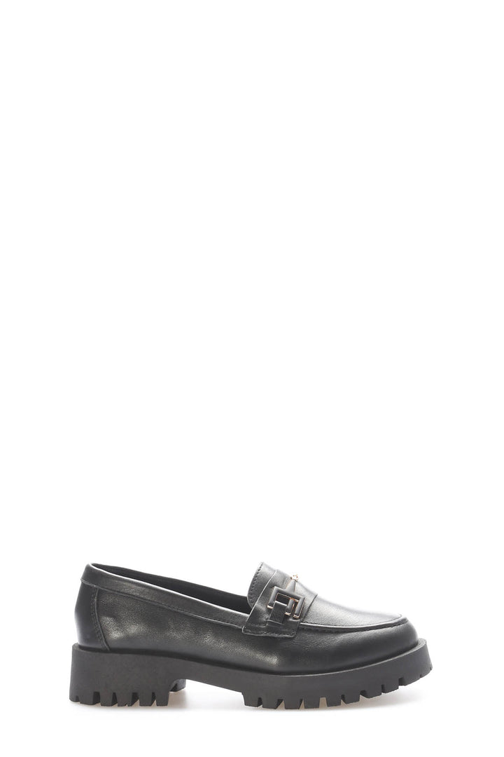 FST Genuine Leather Women's Casual Shoes 581ZA2854 Black - Texas City
