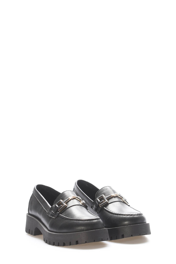 FST Genuine Leather Women's Casual Shoes 581ZA2854 Black - Texas City