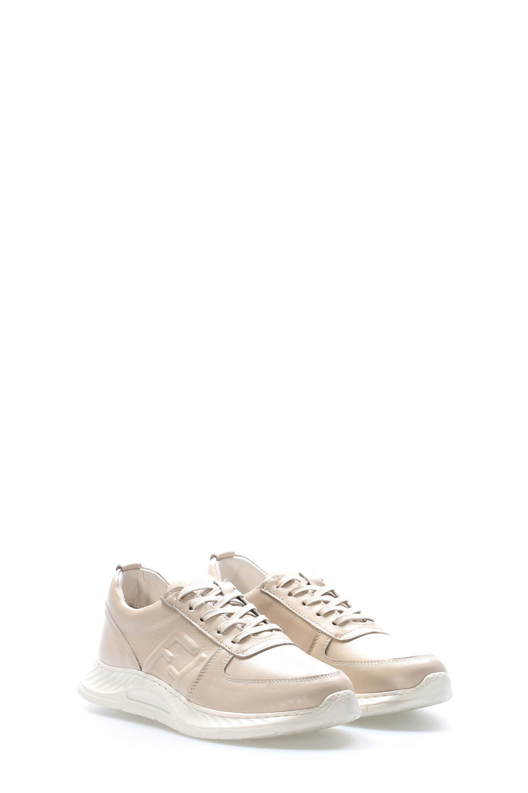 FST Genuine Leather Women's Casual Shoes 583ZA2502 Beige - Brighton