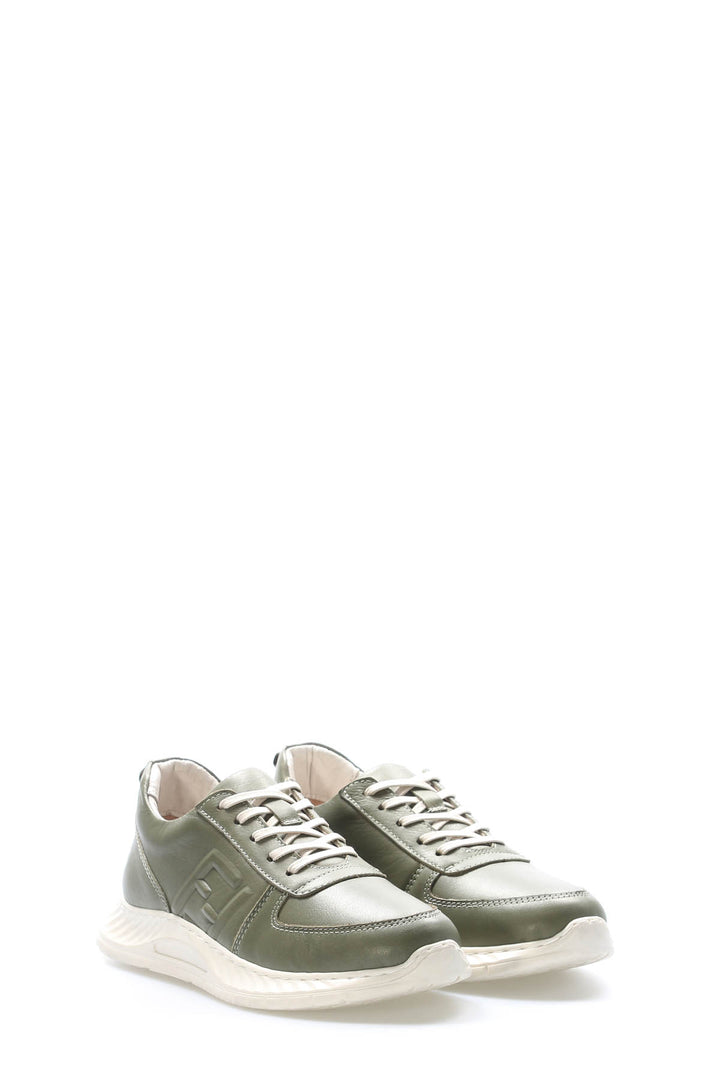 FST Genuine Leather Women's Casual Shoes 583ZA2502 GREEN - Bergkamen
