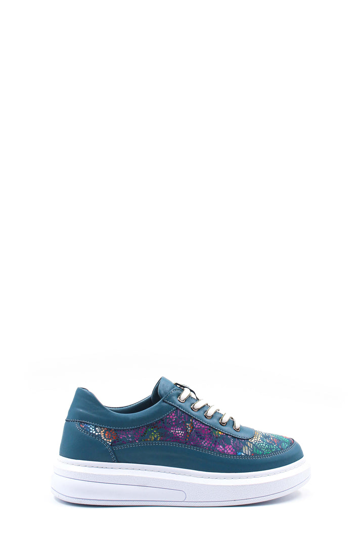 FST حذاء كاجوال نسائي جلد طبيعي 583ZA7025 DENIM BLUE - كاليدون