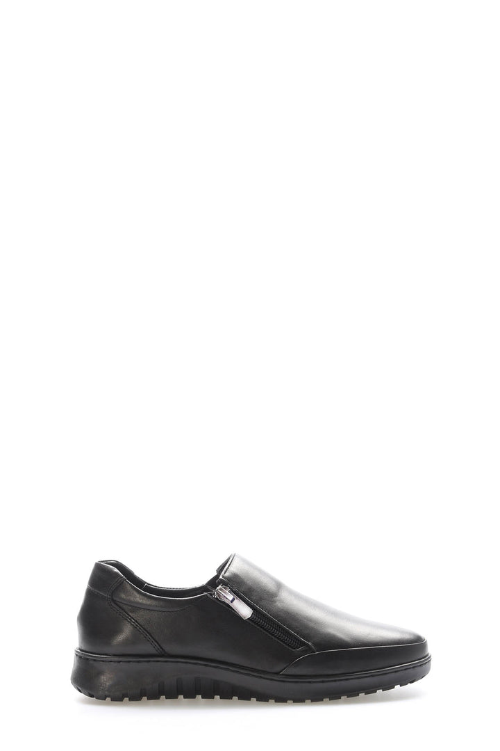 FST Genuine Leather Women's Casual Shoes 972ZA7512 Black - Jeffersonville