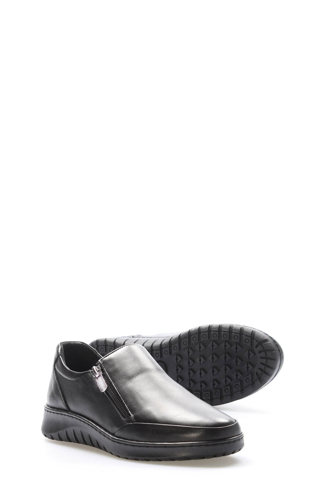 FST Genuine Leather Women's Casual Shoes 972ZA7512 Black - Jeffersonville