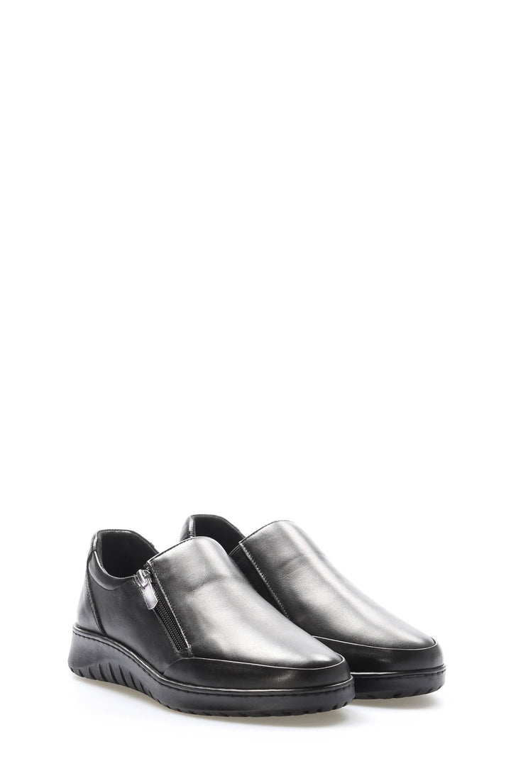 FST Genuine Leather Women's Casual Shoes 972ZA7512 Black - Jeffersonville