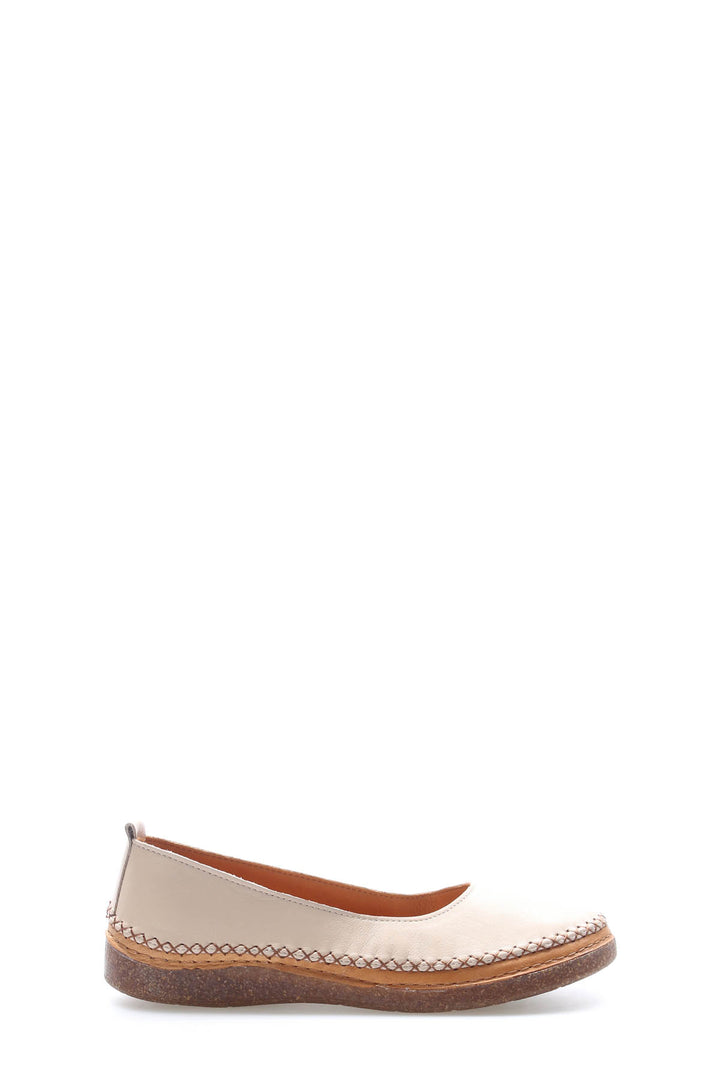 FST Genuine Leather Women's Casual Shoes 972ZA8203 Silver - Montijo