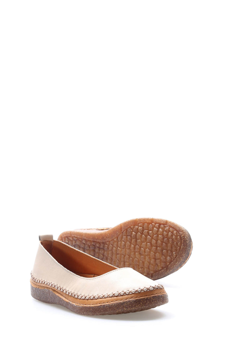FST Genuine Leather Women's Casual Shoes 972ZA8203 Silver - Montijo