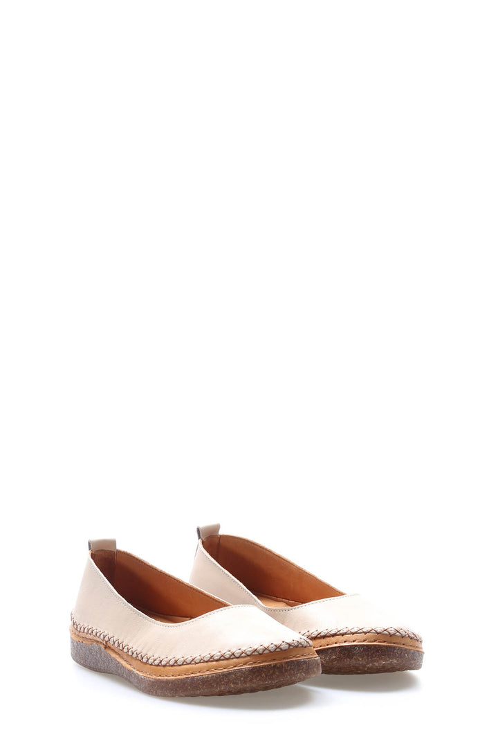 FST Genuine Leather Women's Casual Shoes 972ZA8203 Silver - Montijo