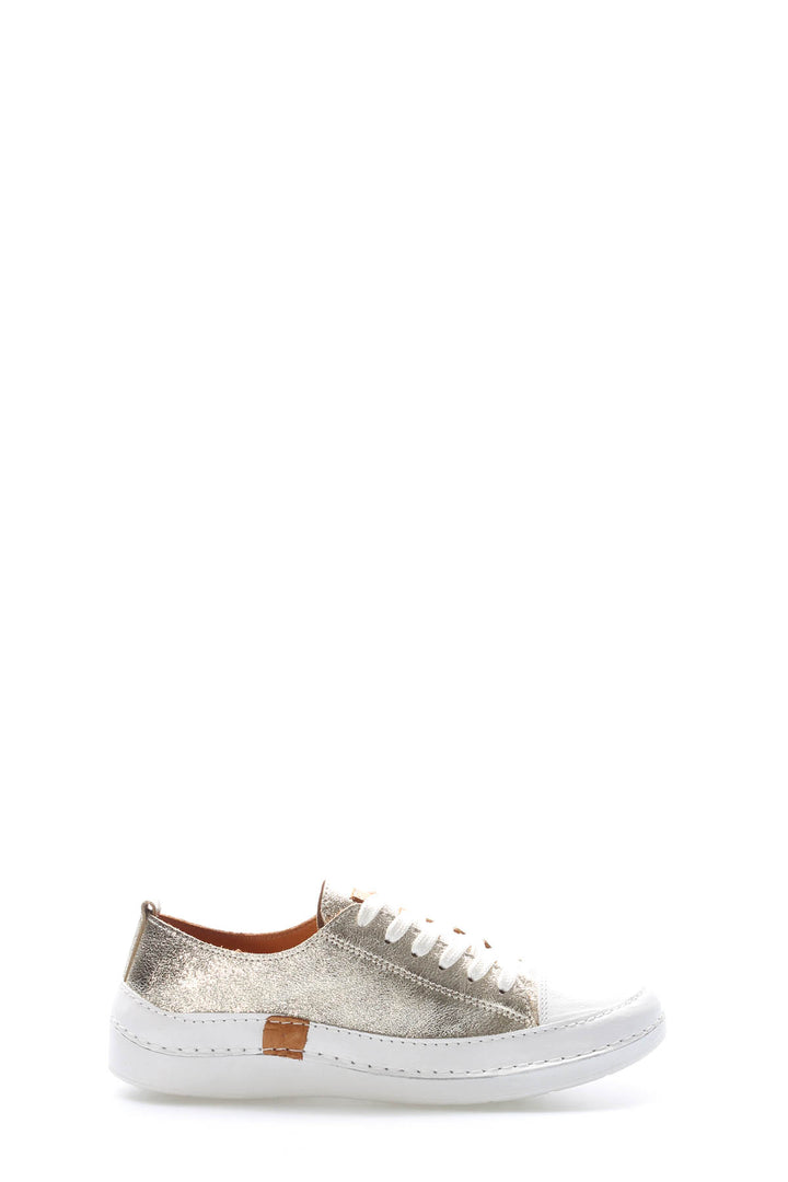 FST Genuine Leather Women's Casual Shoes 972ZA8260 Gold - Geelong