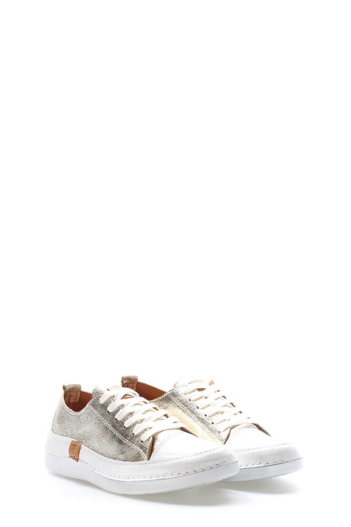 FST Genuine Leather Women's Casual Shoes 972ZA8260 Gold - Geelong