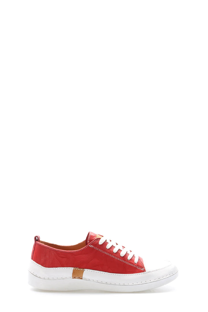 FST Genuine Leather Women's Casual Shoes 972ZA8260 Red - Woodbridge