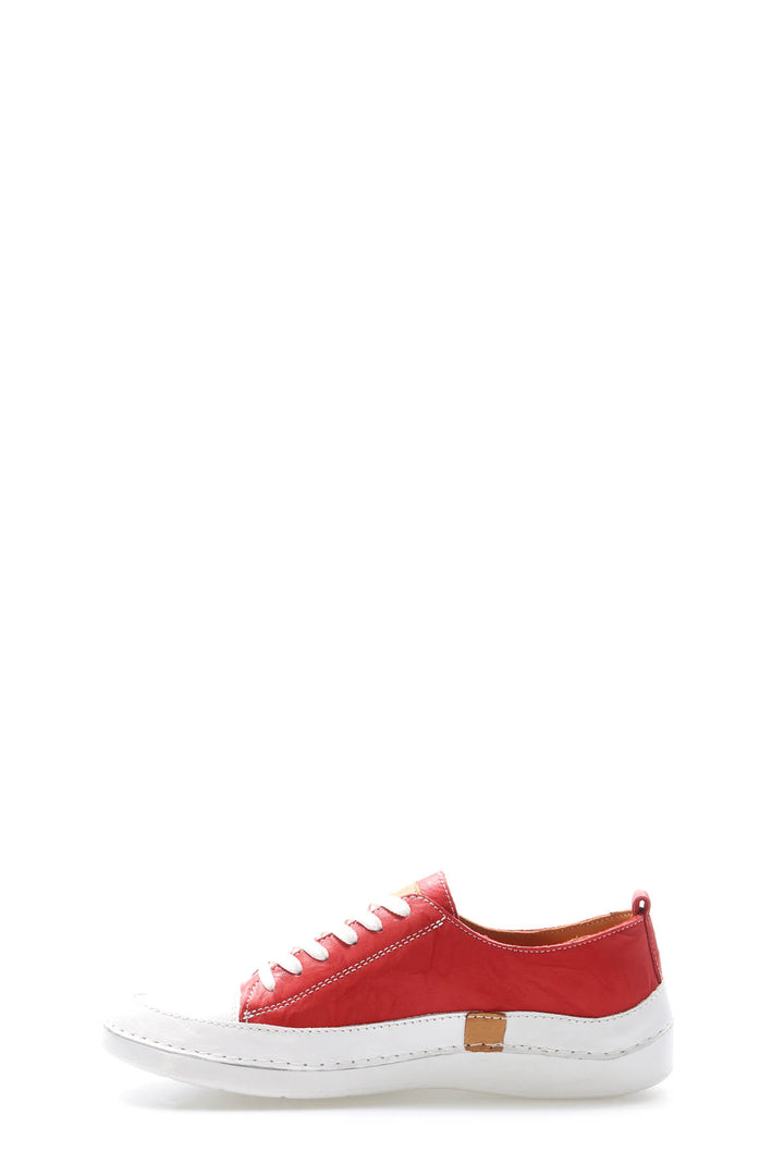 FST Genuine Leather Women's Casual Shoes 972ZA8260 Red - Woodbridge