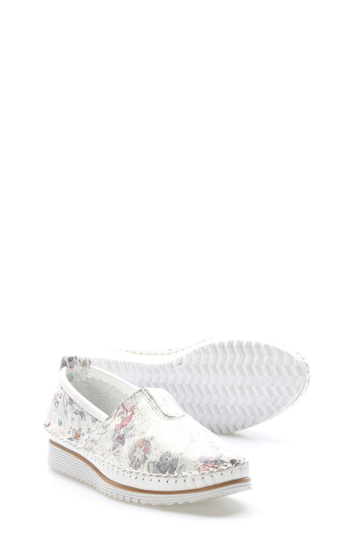FST Genuine Leather Women's Casual Slippers 972ZA108 White - Tecoanapa