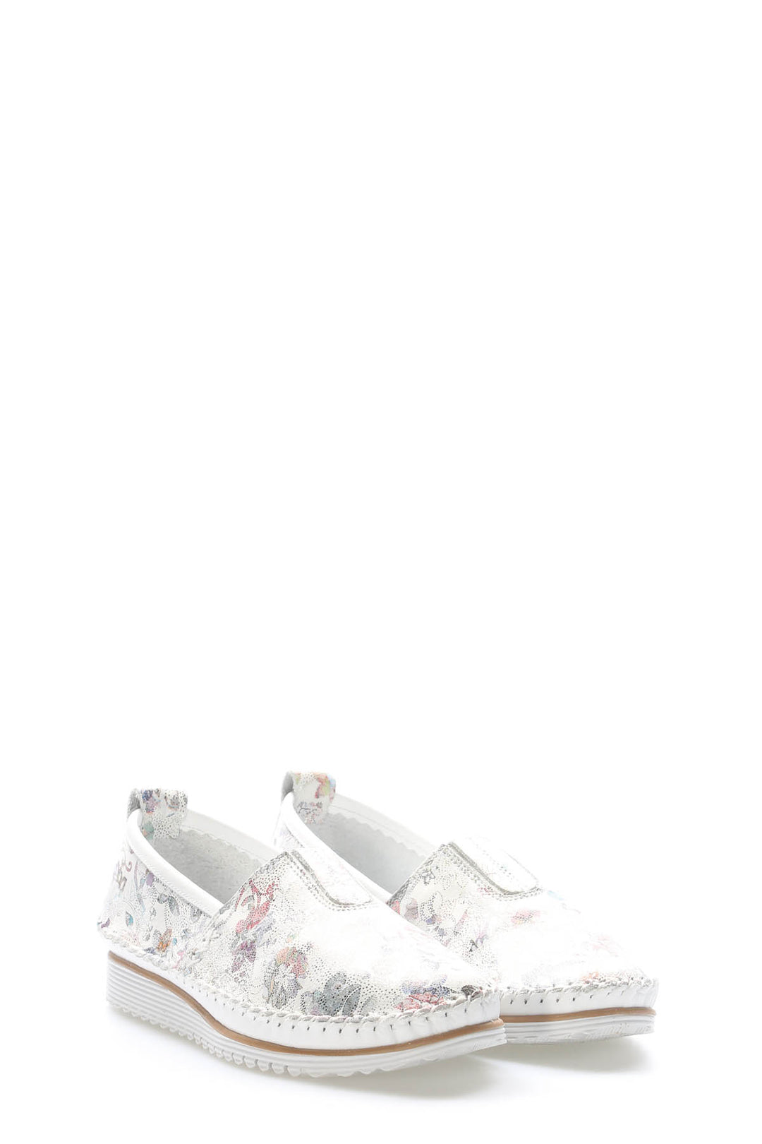 FST Genuine Leather Women's Casual Slippers 972ZA108 White - Tecoanapa