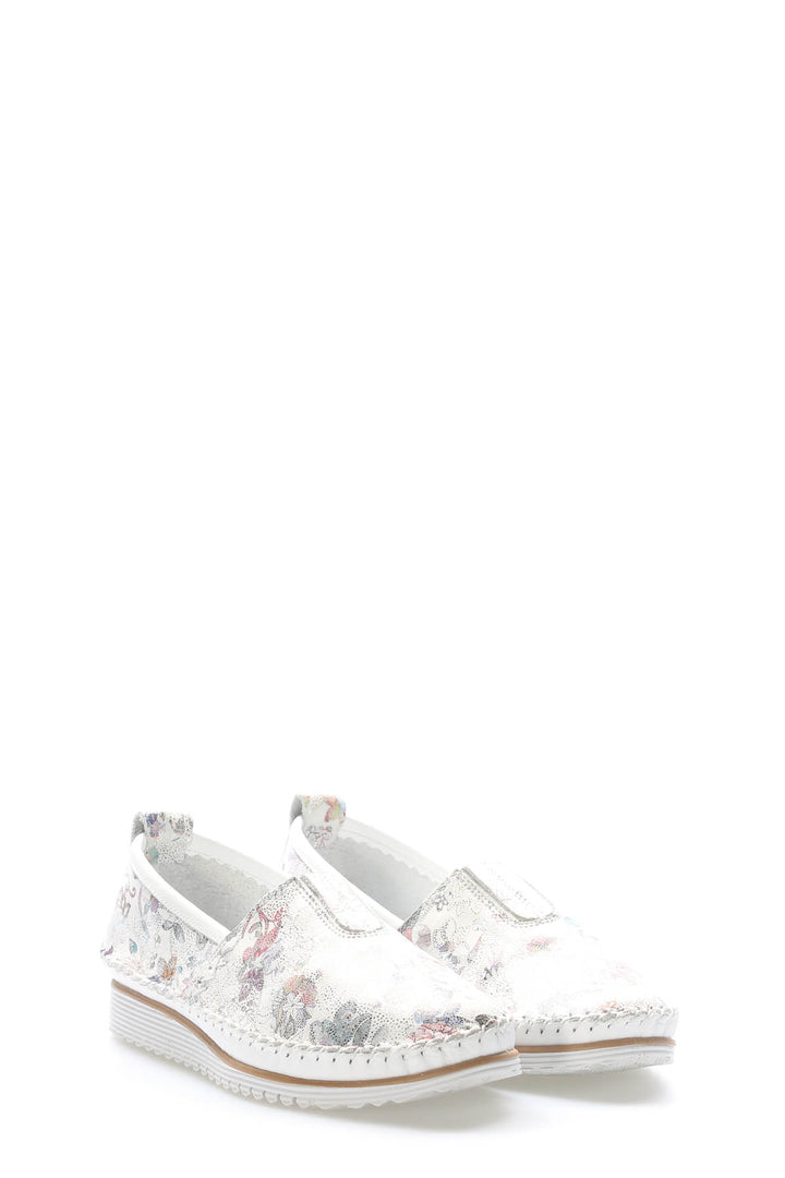 FST Genuine Leather Women's Casual Slippers 972ZA108 White - Tecoanapa