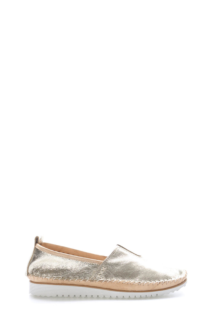 FST Genuine Leather Women's Casual Slipper 972ZA108 Gold - Bârlad