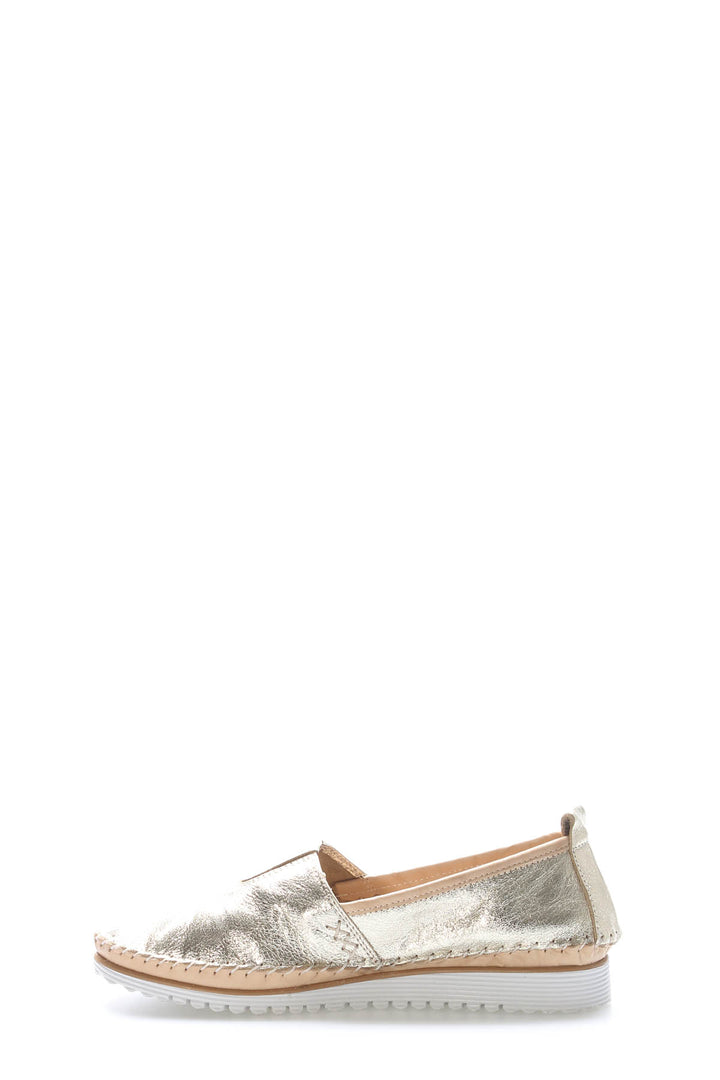 FST Genuine Leather Women's Casual Slipper 972ZA108 Gold - Bârlad