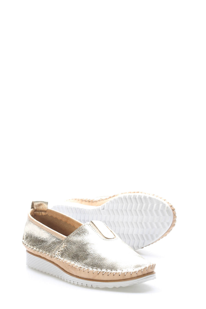 FST Genuine Leather Women's Casual Slipper 972ZA108 Gold - Bârlad