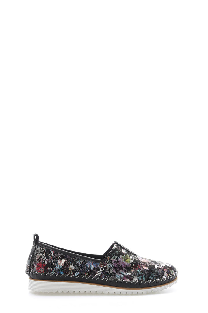 FST Genuine Leather Women's Casual Slippers 972ZA108 Black - Vitsyebsk