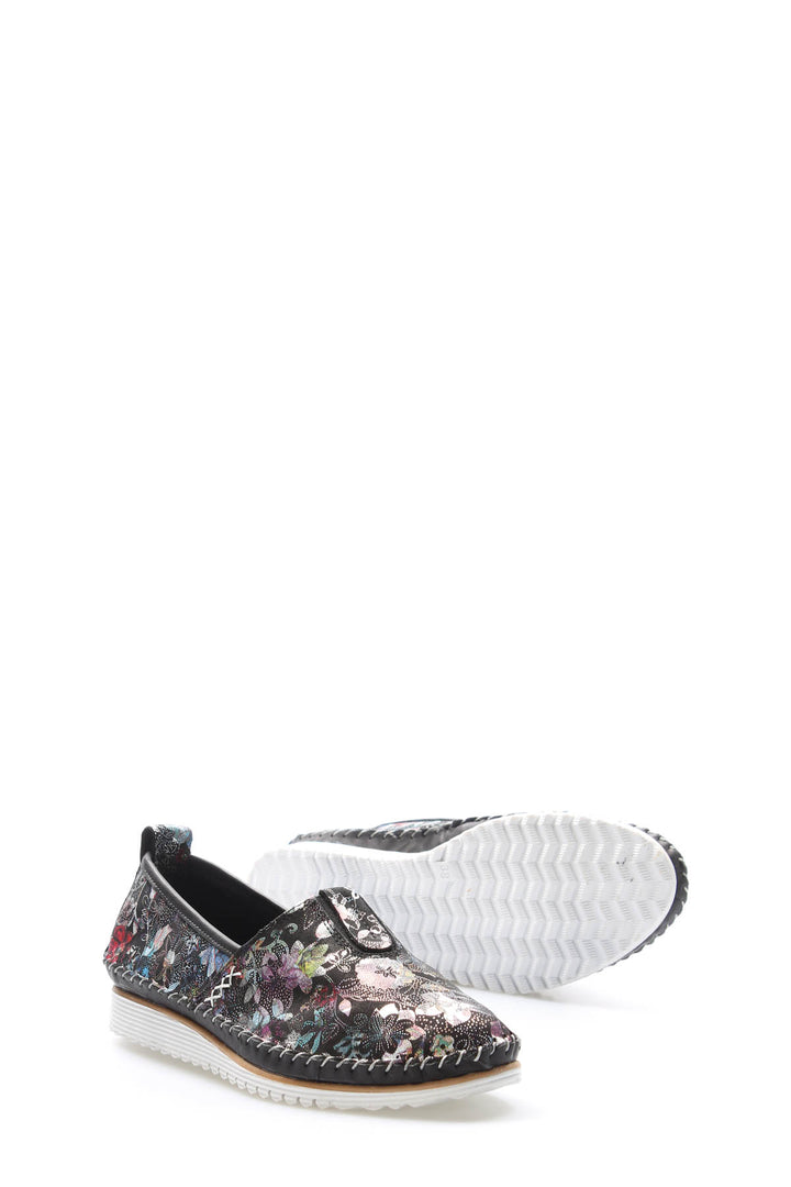 FST Genuine Leather Women's Casual Slippers 972ZA108 Black - Vitsyebsk