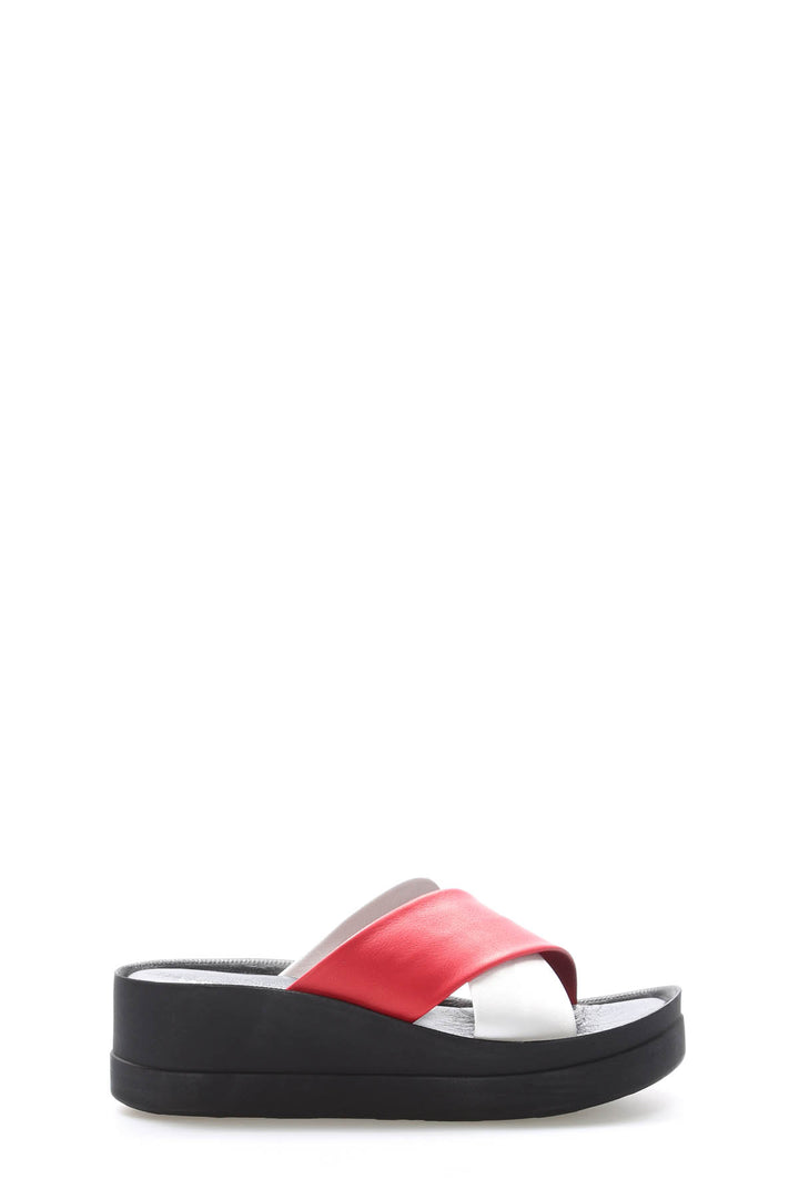 FST Genuine Leather Women's Wedge Heel Sandal 972ZA1403 Tommy - Saint Helens