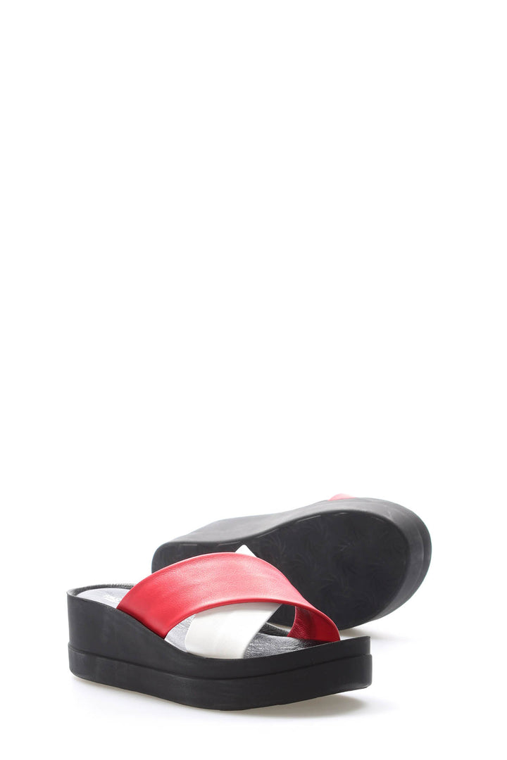 FST Genuine Leather Women's Wedge Heel Sandal 972ZA1403 Tommy - Saint Helens