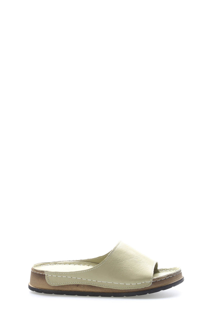 FST Genuine Leather Women's Platform Heel Mule 972ZA309 Avocado - Alytus