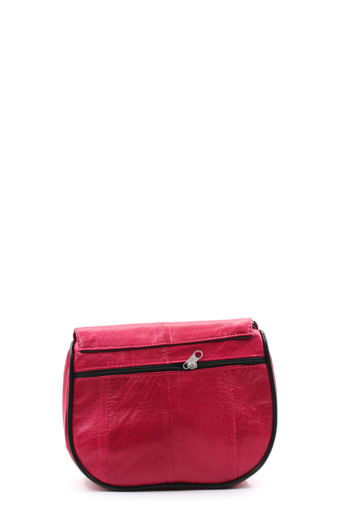 FST Genuine Leather Women's Handbag 969CA457 Fuchsia - Pinner