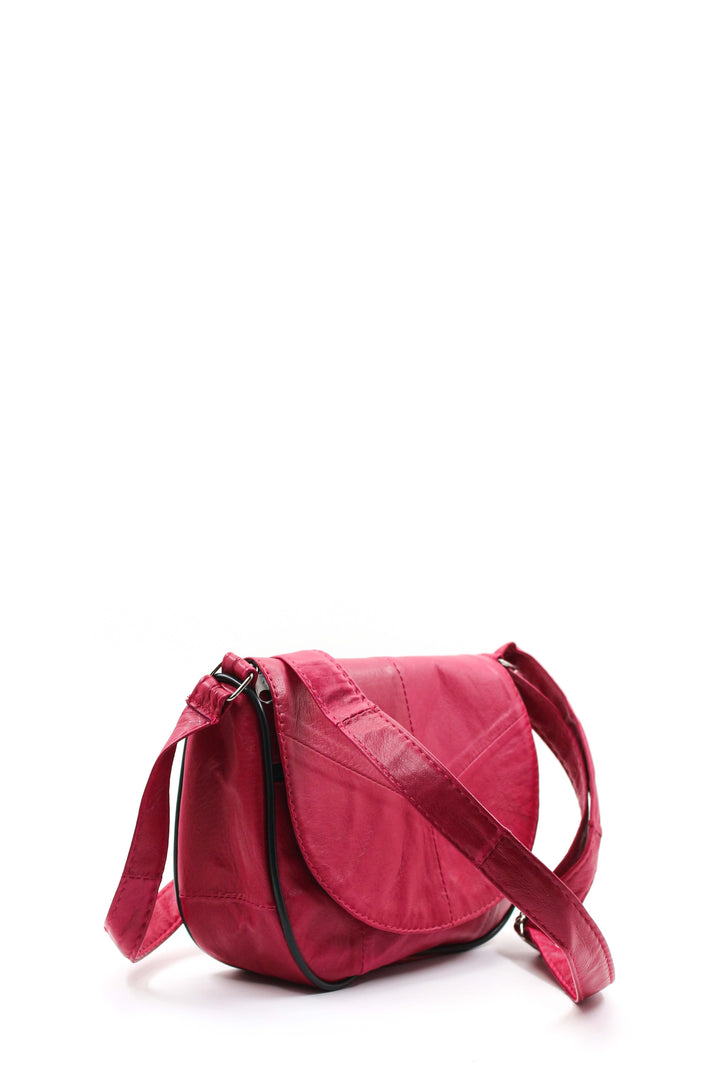 FST Genuine Leather Women's Handbag 969CA457 Fuchsia - Pinner