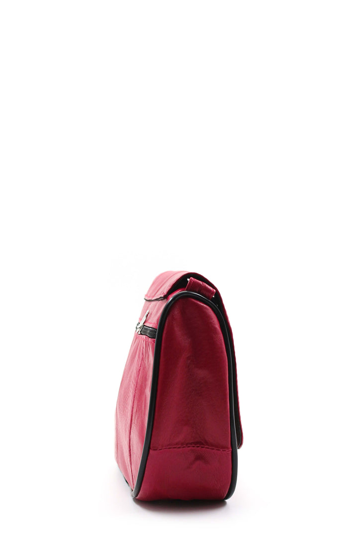 FST Genuine Leather Women's Handbag 969CA457 Fuchsia - Pinner