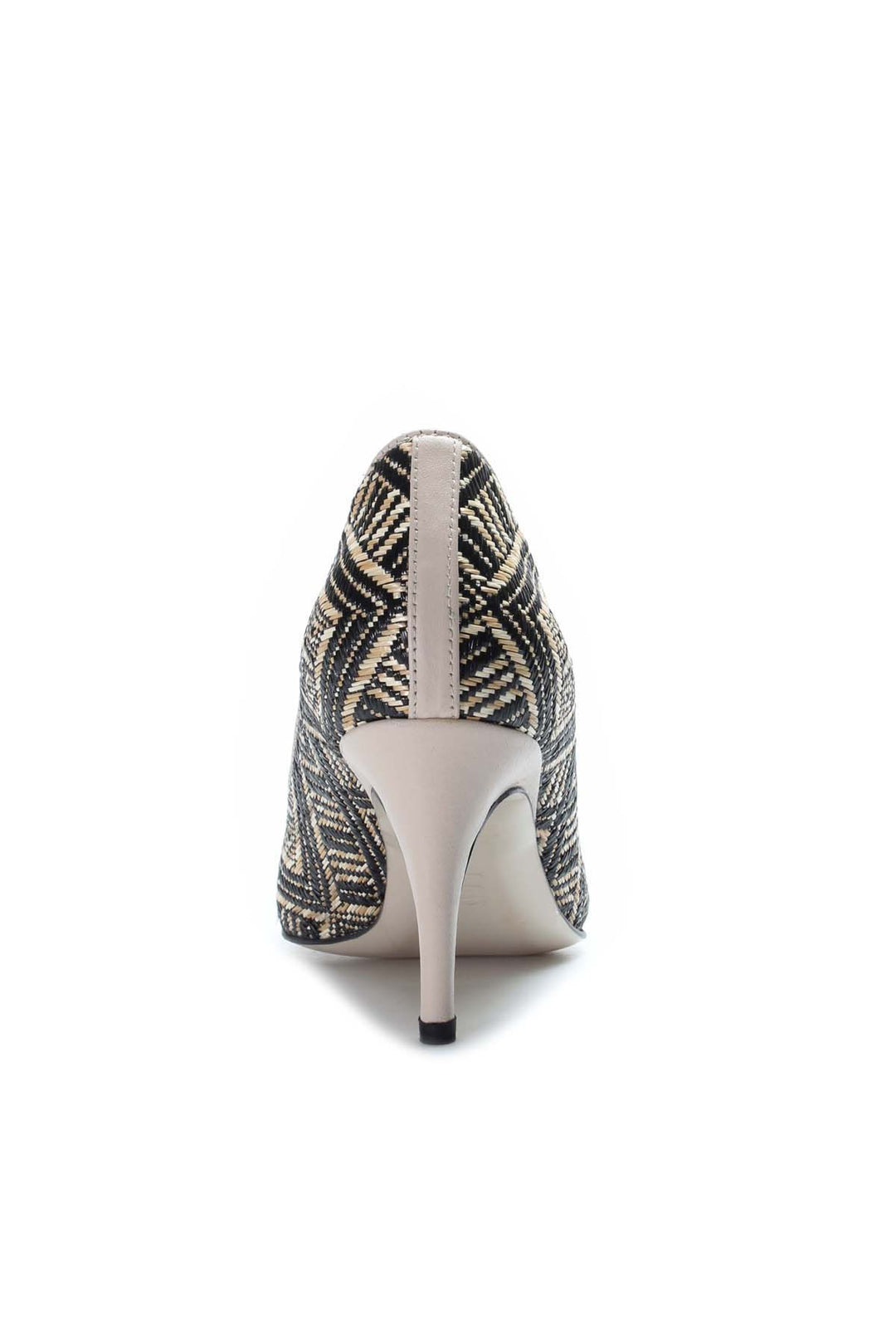 FST حذاء نسائي كعب رفيع جلد طبيعي 019ZA21-514 Mink Straw - Waregem
