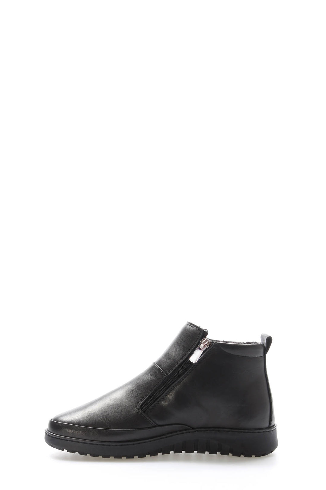 FST Genuine Leather Women's Short Heeled Boot 972SZA7560 Black - Lake Forest