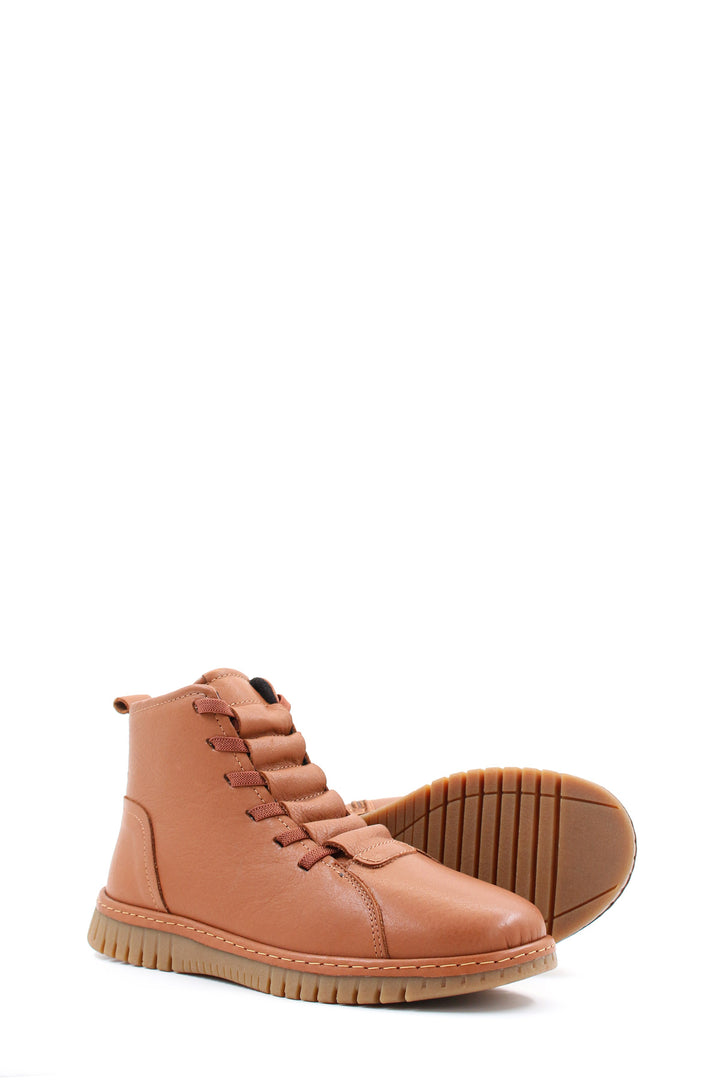 FST Genuine Leather Women's Classic Boot 757SZA23662 Brown - Tapachula