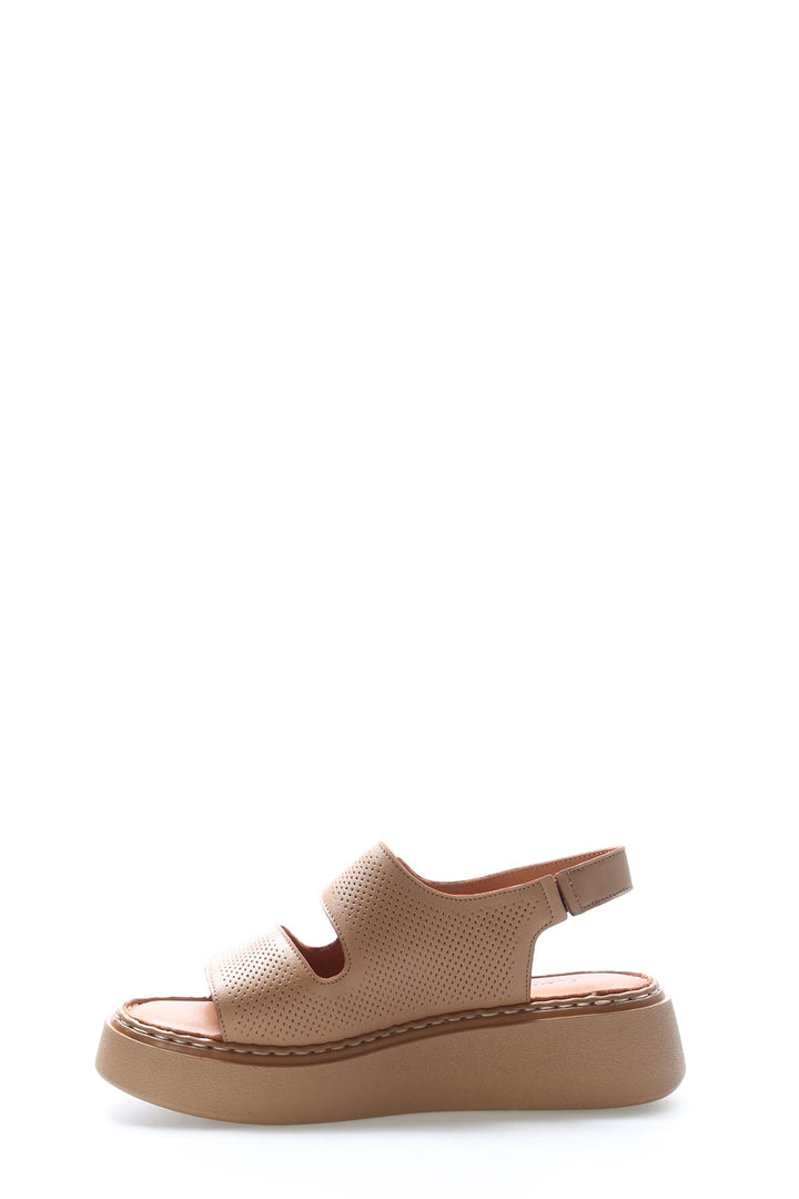 FST Genuine Leather Women's Classic Sandal 621ZA1150 CAPPUCCINO - Dorsten
