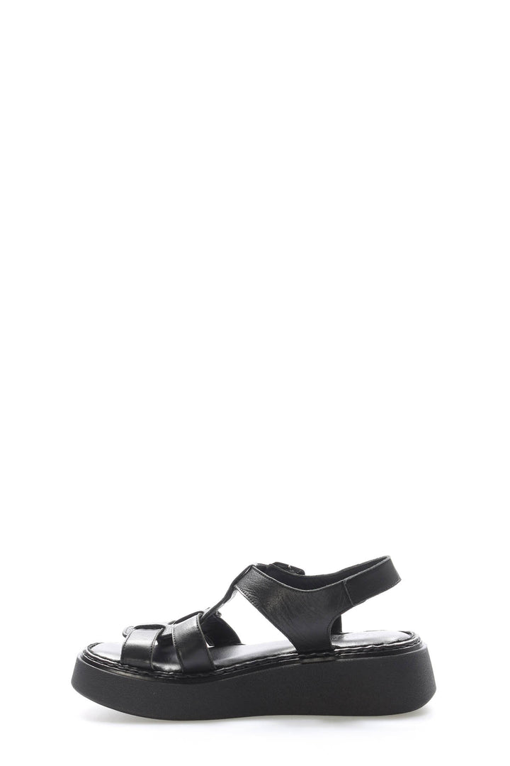 FST Genuine Leather Women's Classic Sandal 621ZA1169 Black - Barnstable