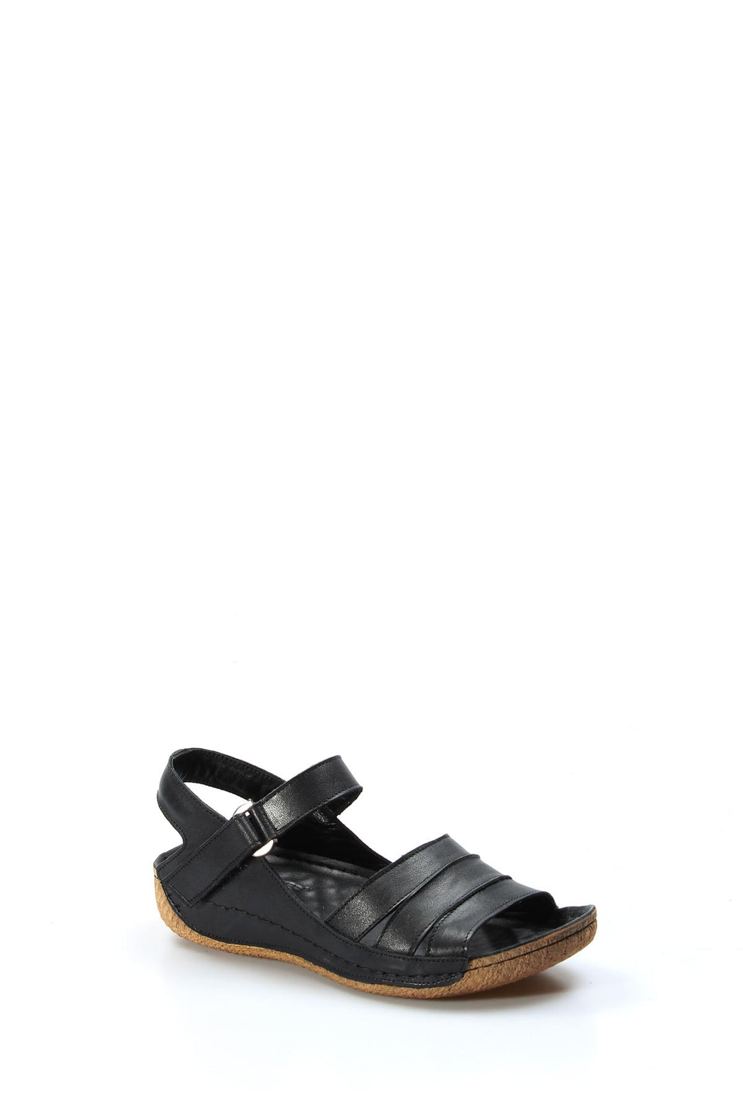 FST Genuine Leather Women's Classic Sandal 763ZA05 Black - Roswell