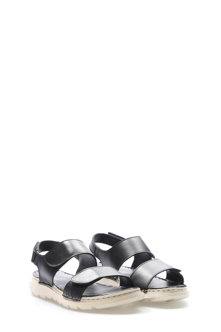 FST Genuine Leather Women's Classic Sandal 972ZA602 Black - Leighton Buzzard