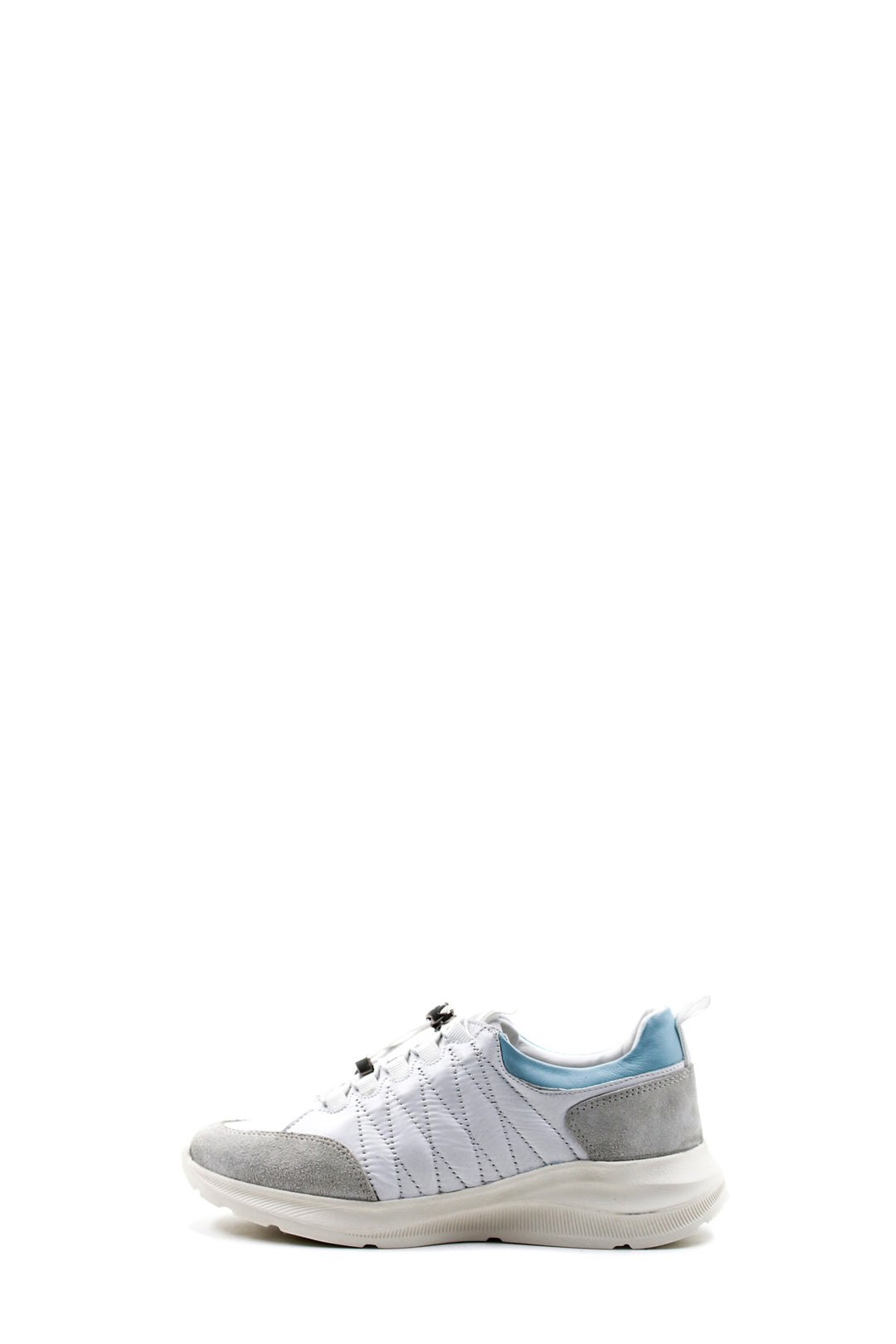 FST Genuine Leather Women's Sneakers 846ZA06 White Blue - Knoxville