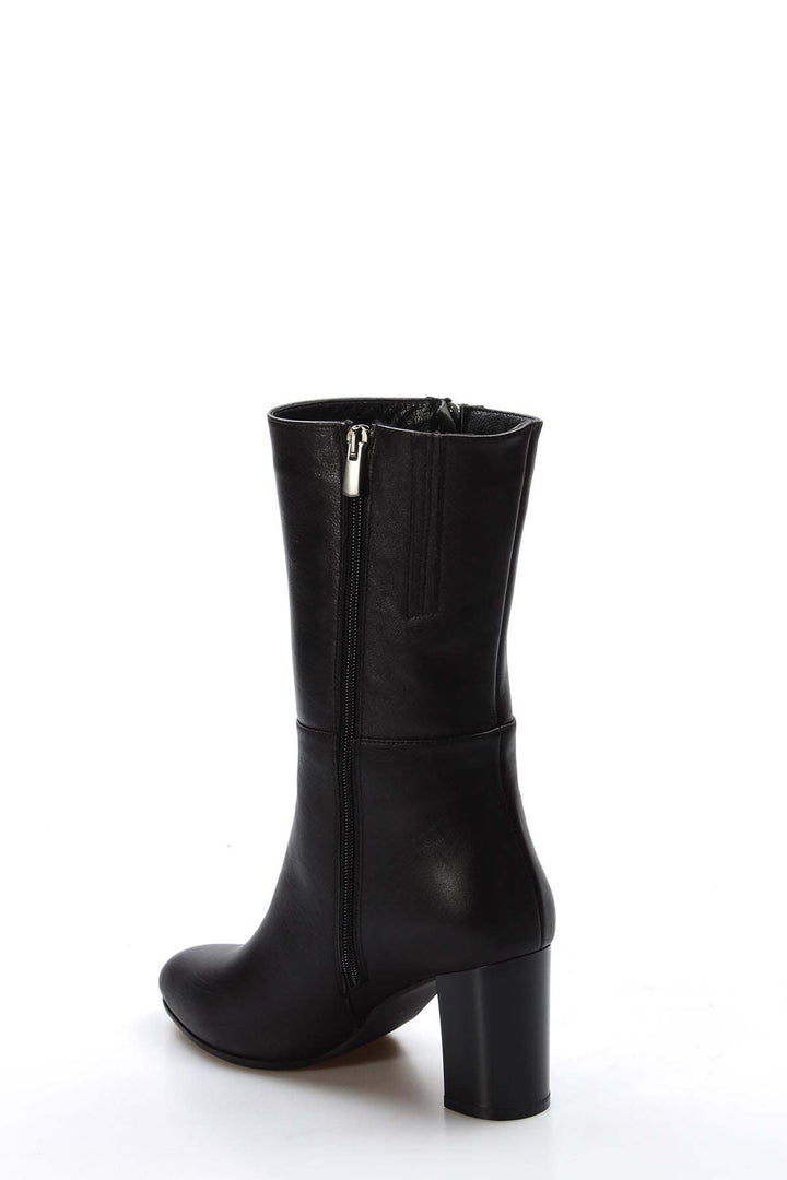 FST Genuine Leather Women's High Heel Boots 064SZA531 Black - Taxco de Alarcón