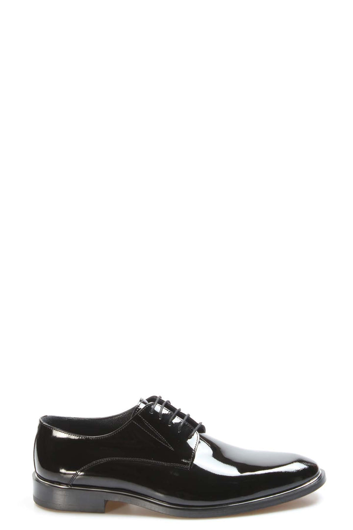FST Genuine Leather Lace-up Men's Classic Shoes 237MA159 Black Patent - Laatzen