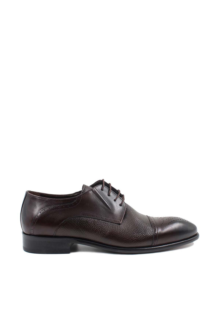 FST Genuine Leather Lace-up Men's Classic Shoes 237MA574 Brown - La Mesa