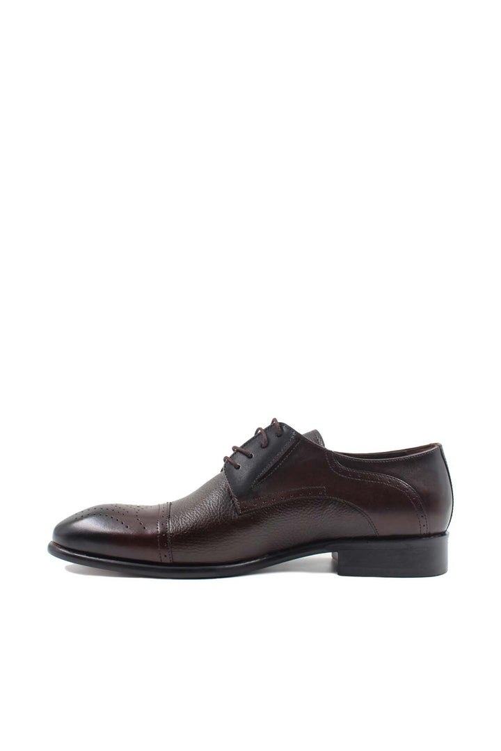 FST Genuine Leather Lace-up Men's Classic Shoes 237MA574 Brown - La Mesa