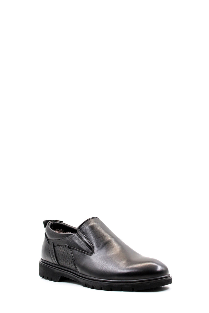 FST Genuine Leather Fur-lined Men's Classic Shoes 711KMA477 Black - Yakima