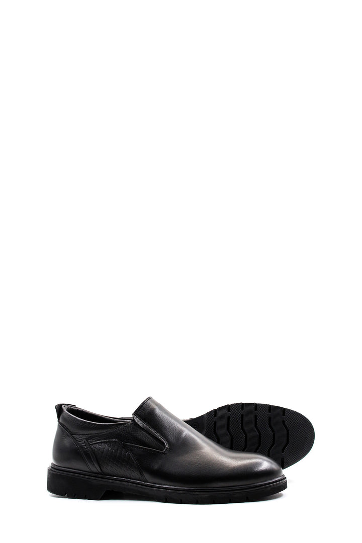 FST Genuine Leather Fur-lined Men's Classic Shoes 711KMA477 Black - Yakima