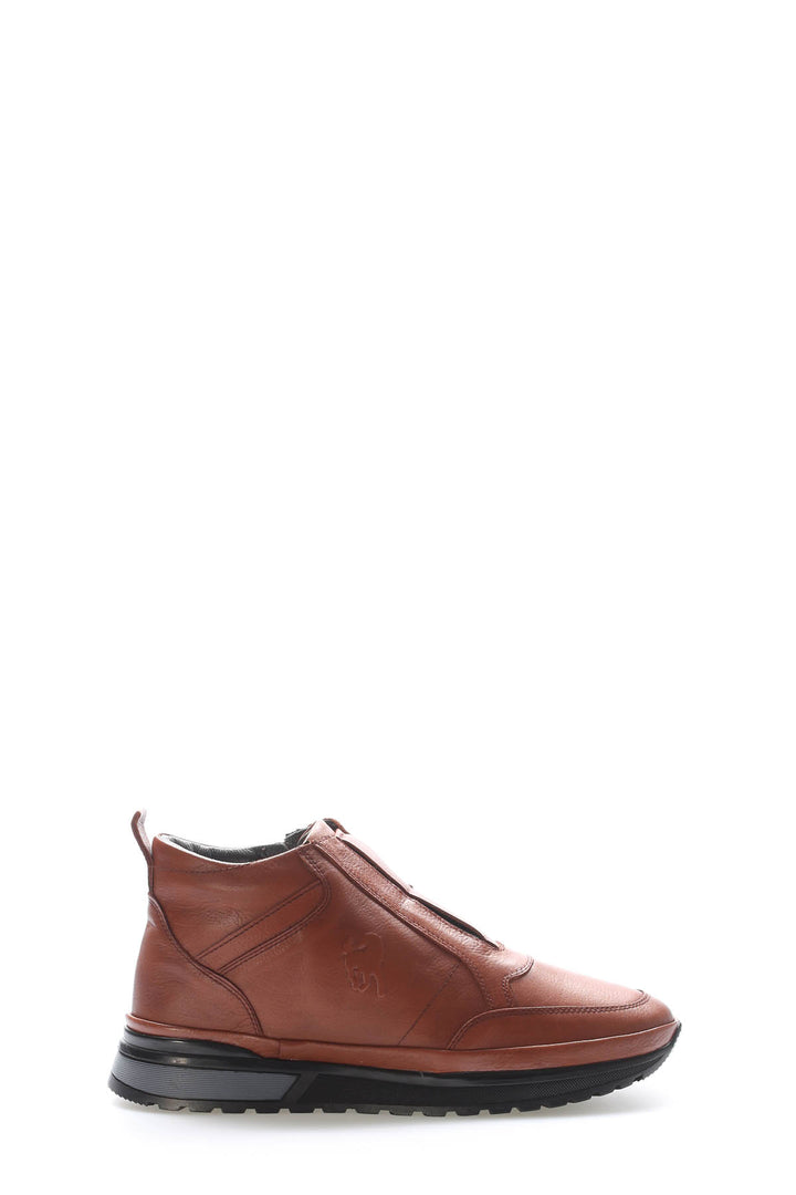 FST Genuine Leather Fur-Lined Men's Casual Boot 856KMA717 Brown - Viterbo