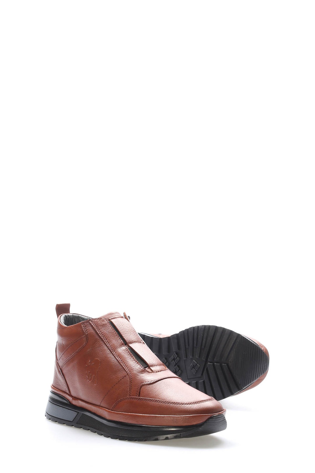 FST Genuine Leather Fur-Lined Men's Casual Boot 856KMA717 Brown - Viterbo